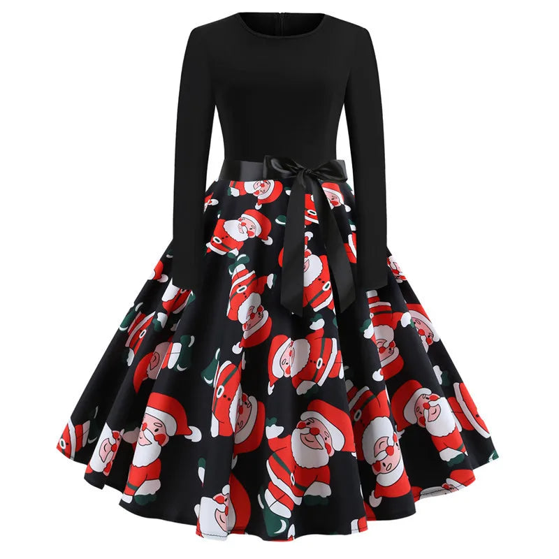 Teenage Girl Christmas Long Sleeve Dress