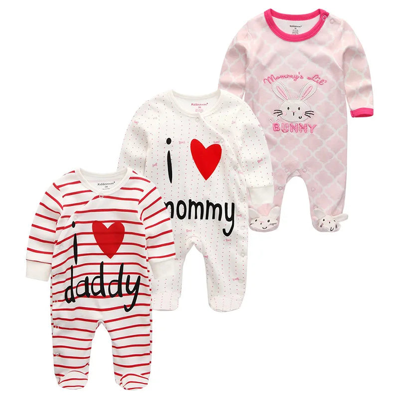 Baby Long Sleeve Bodysuit 3-Piece