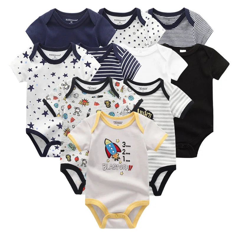 10-piece Baby Rompers