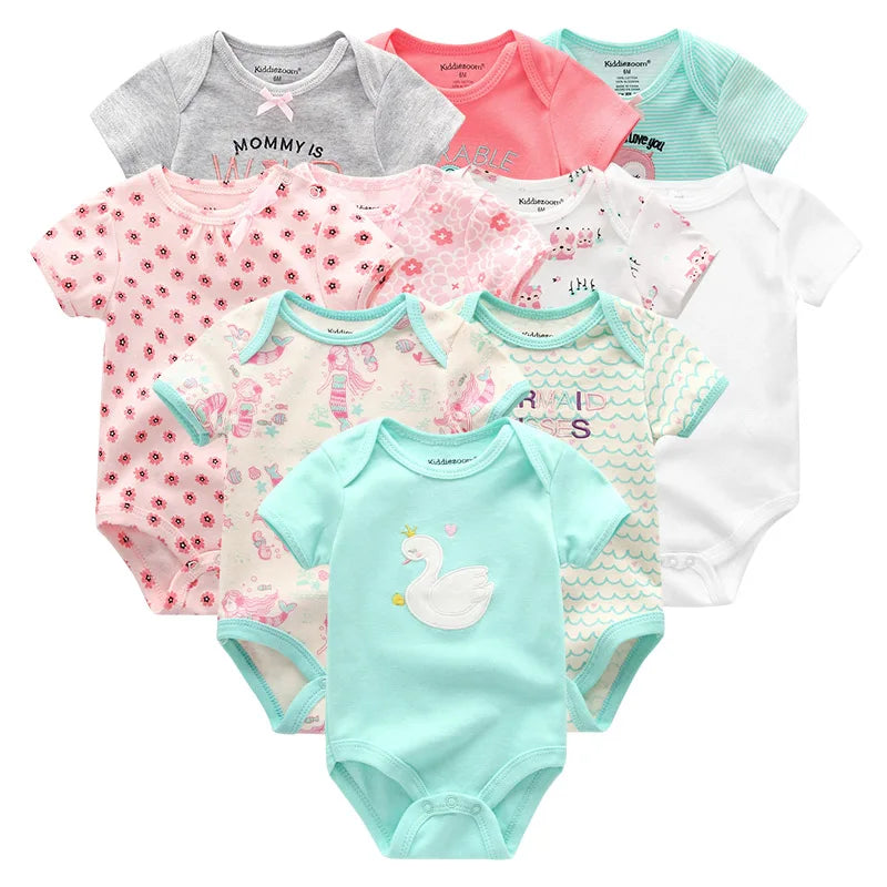 10-piece Baby Rompers