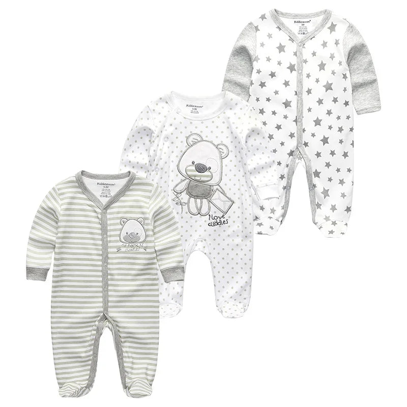 Baby Long Sleeve Bodysuit 3-Piece