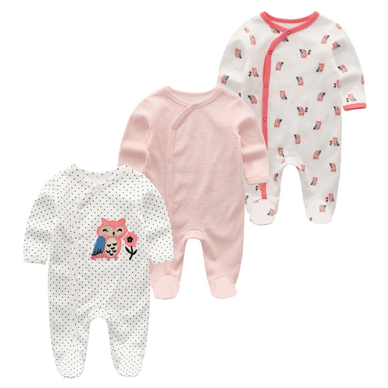 Baby Long Sleeve Bodysuit 3-Piece