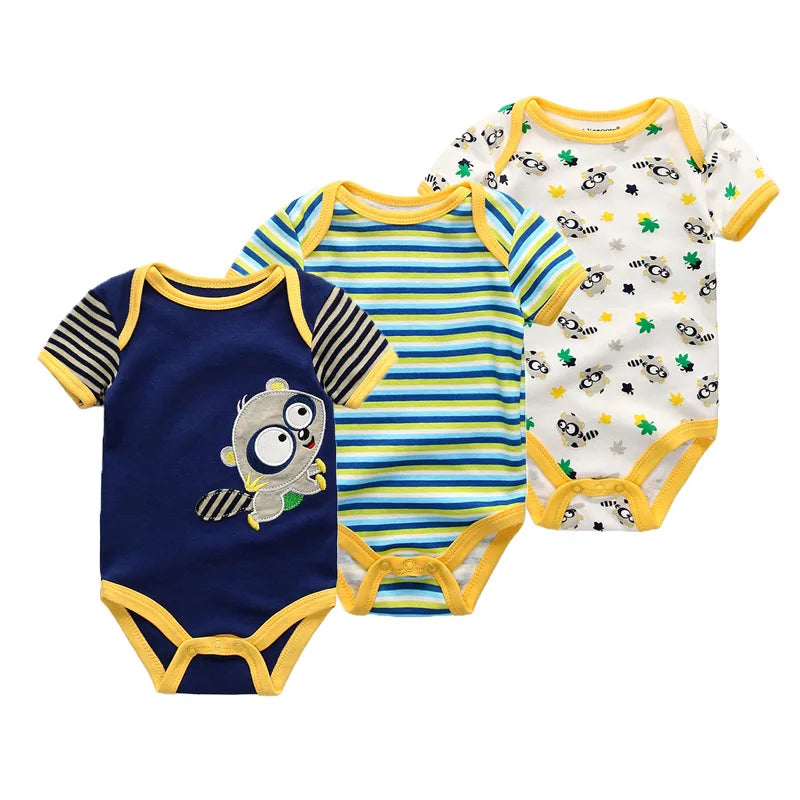 Baby Cartoon Romper 3-piece