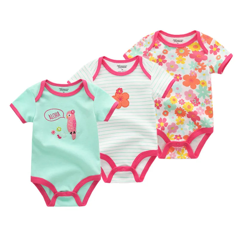 Baby Cartoon Romper 3-piece