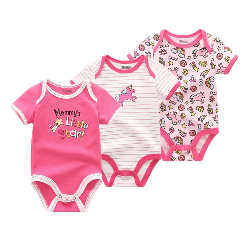 Baby Cartoon Romper 3-piece