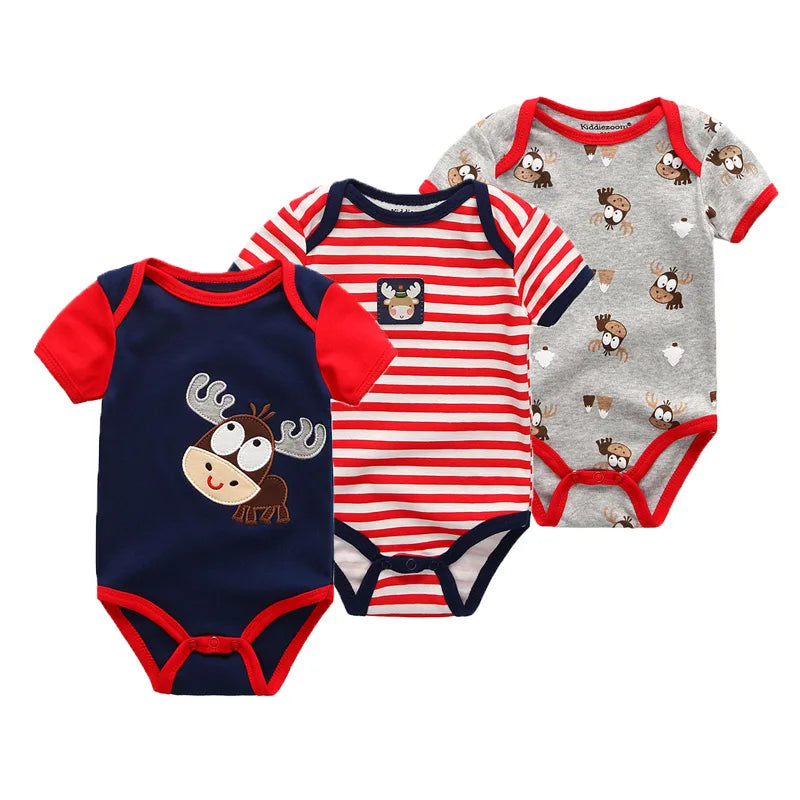 Baby Cartoon Romper 3-piece