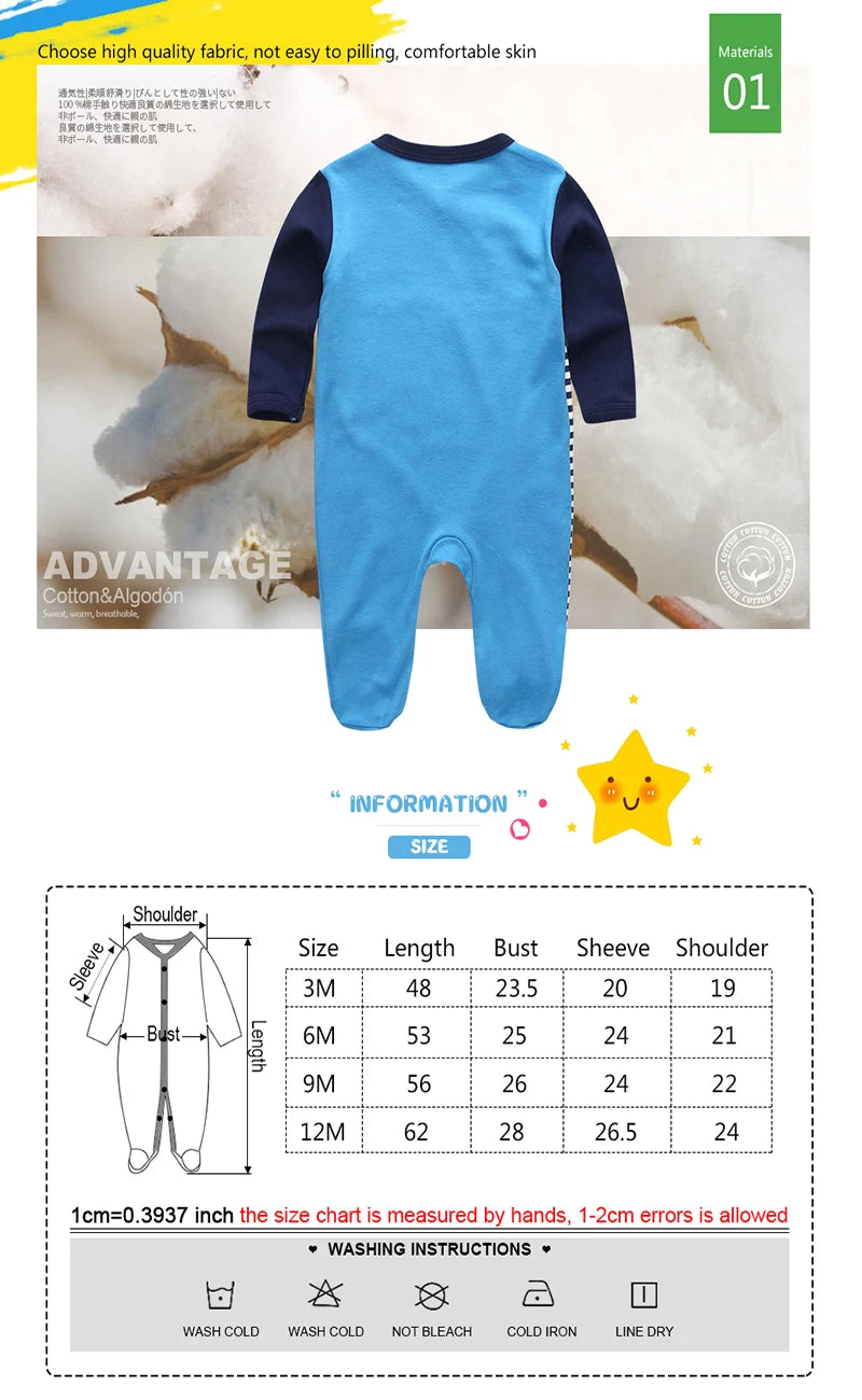 Baby Long Sleeve Bodysuit 3-Piece