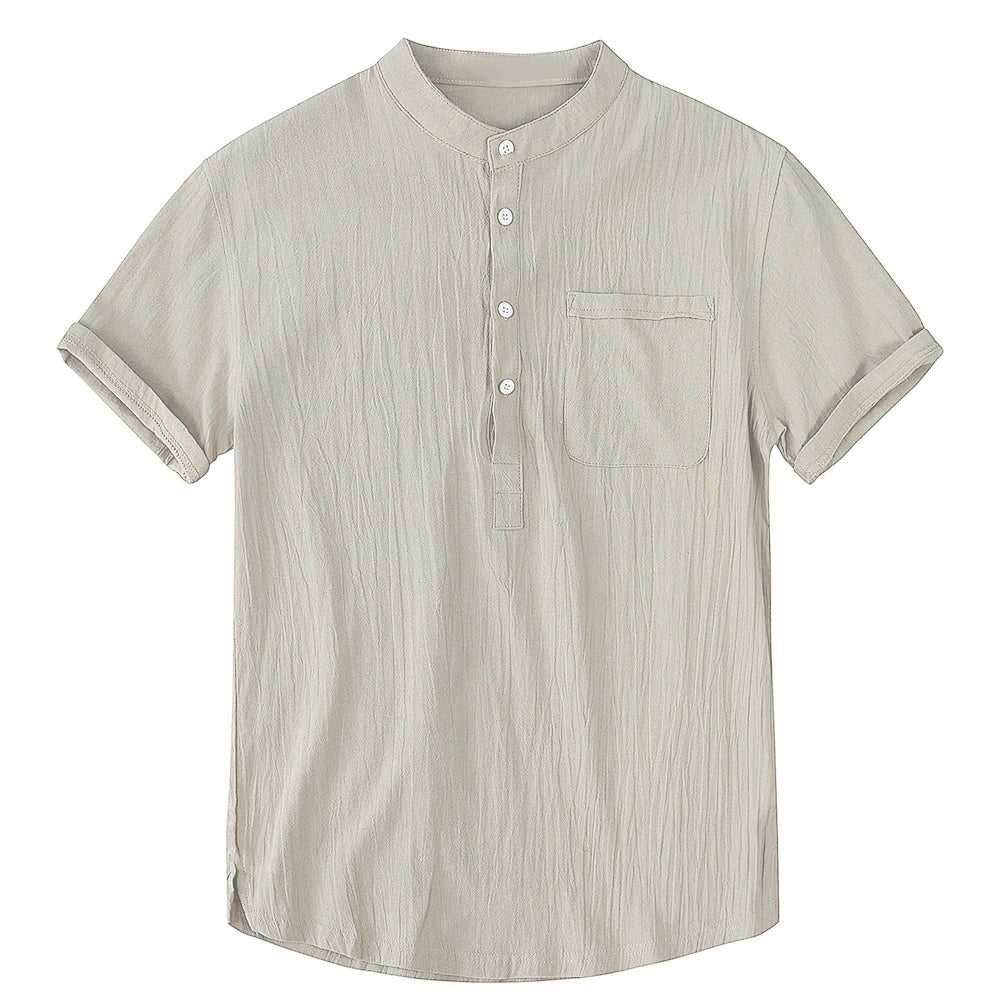 Men's Short-Sleeved  Linen t-shirt