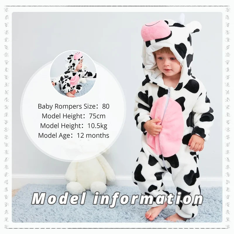 Cute Cow Baby Rompers