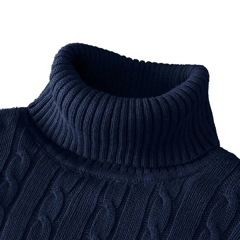 Men's Warm Turtleneck Sweater