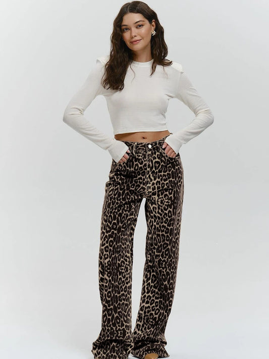 High Quality Leopard Pattern Pants