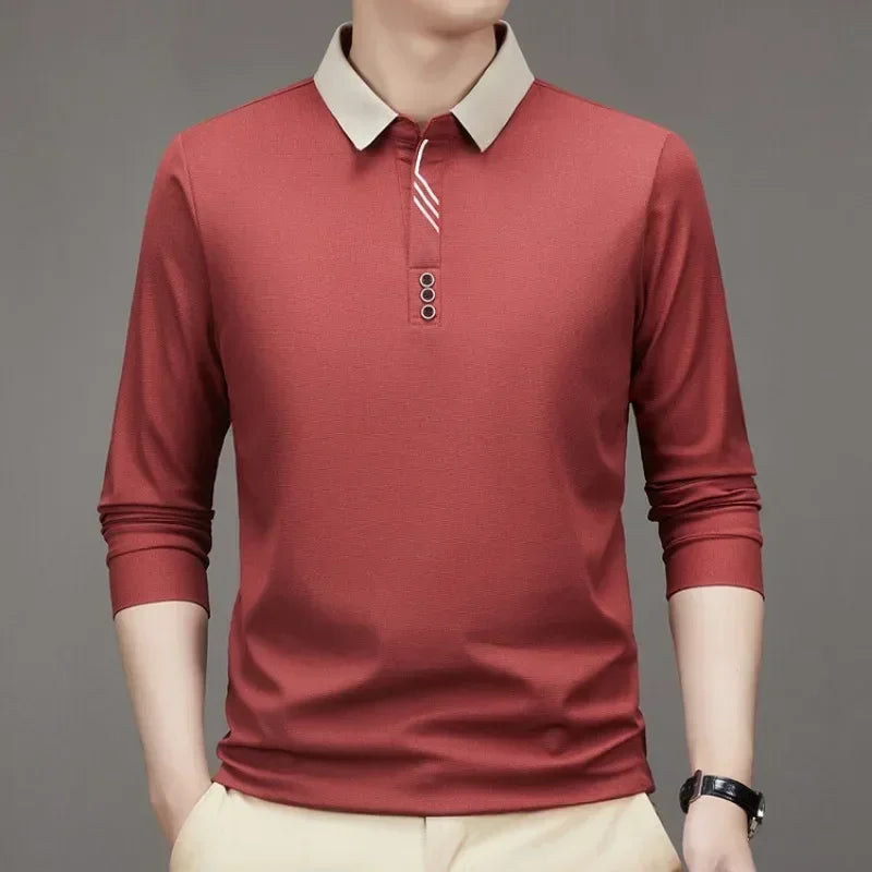 Men's Long Sleeve polo shirt