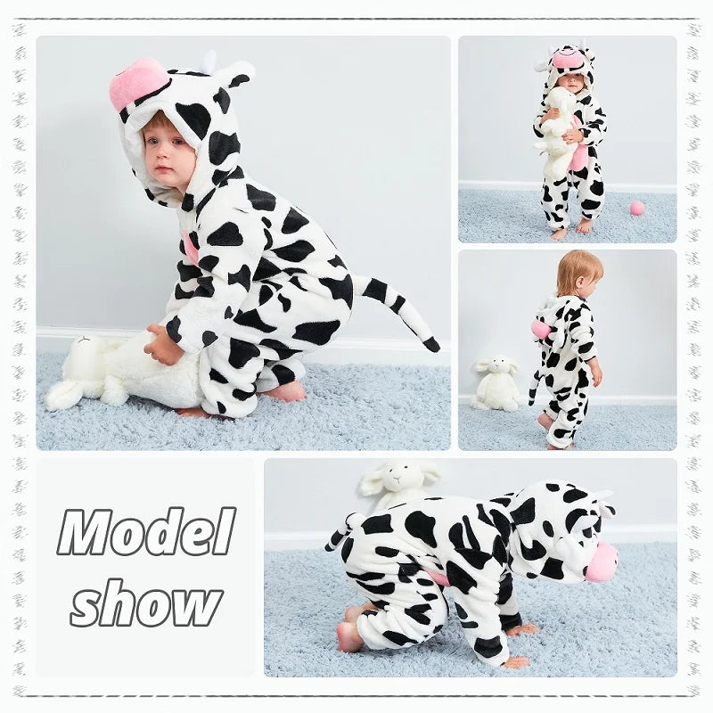 Cute Cow Baby Rompers