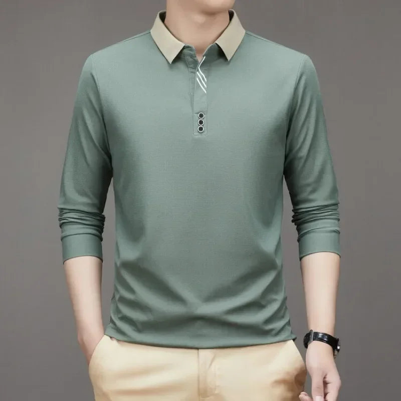 Men's Long Sleeve polo shirt