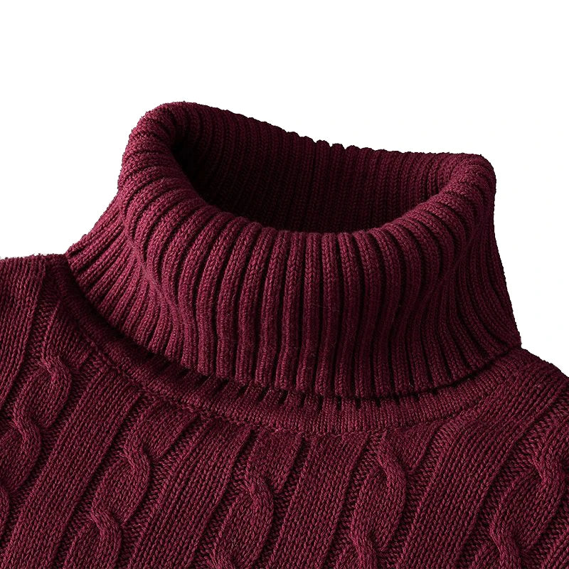 Men's Warm Turtleneck Sweater