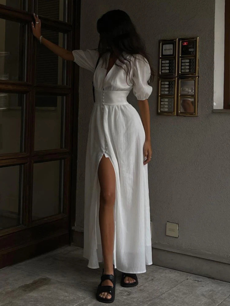 White Sexy Women's Dress