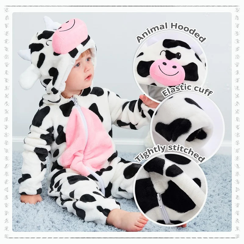 Cute Cow Baby Rompers