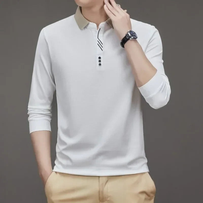 Men's Long Sleeve polo shirt