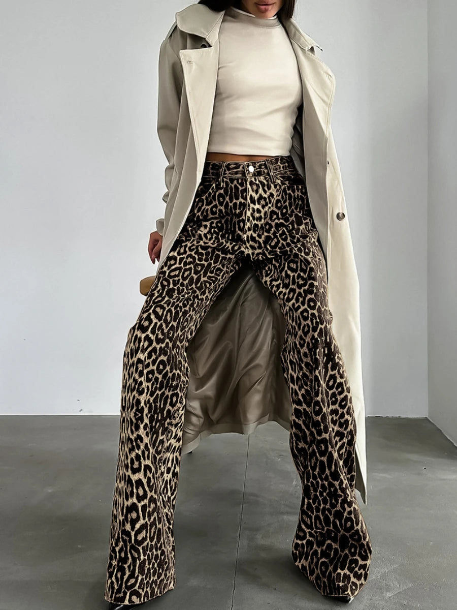 High Quality Leopard Pattern Pants