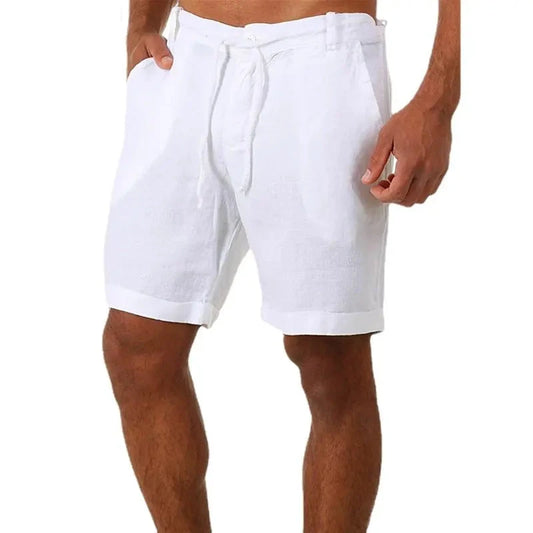 mens linen shorts