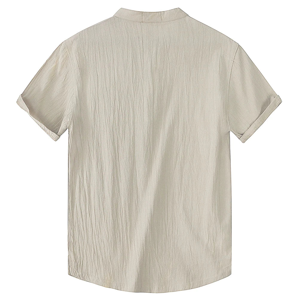 Men's Short-Sleeved  Linen t-shirt