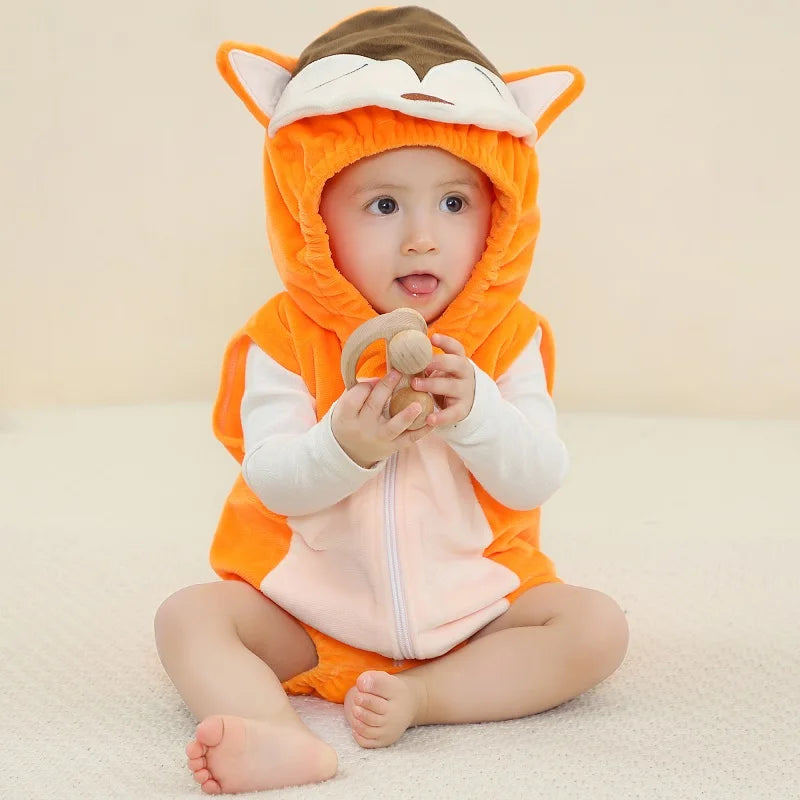 Spring Giraffe Baby Romper