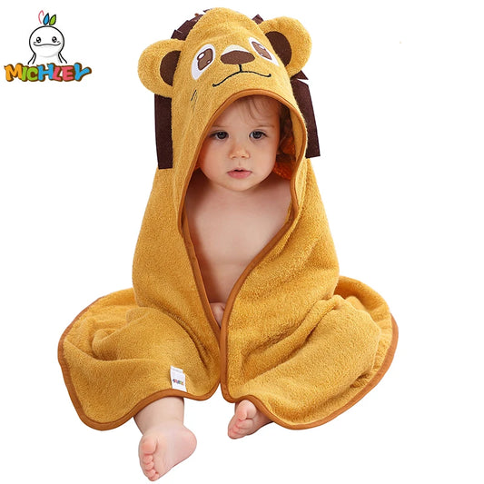 Lion Bamboo Baby Bath Towel