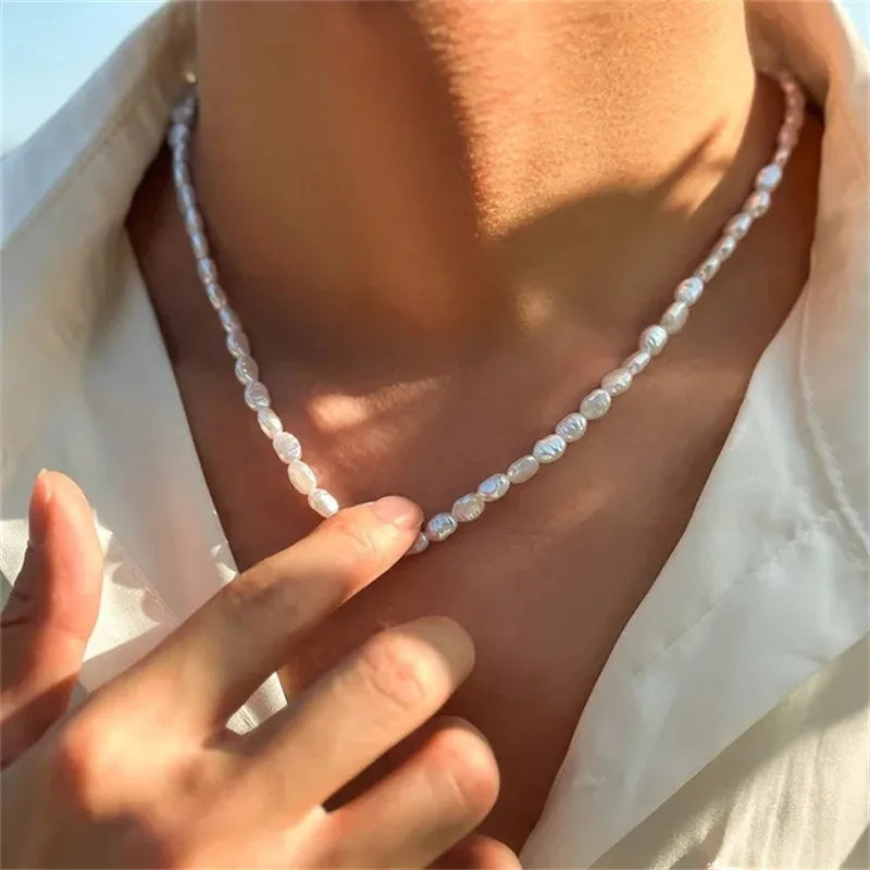 Elegant Pearl Choker Necklace for Women