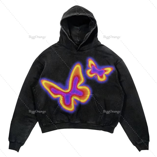 Vintage Demon Hoodie Streetwear