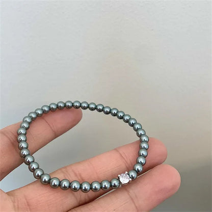 Elegant Pearl Zircon Bracelet