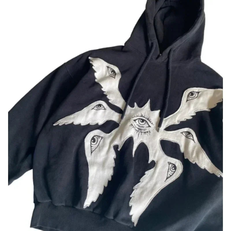 Vintage Gothic Zip-Up Hoodie