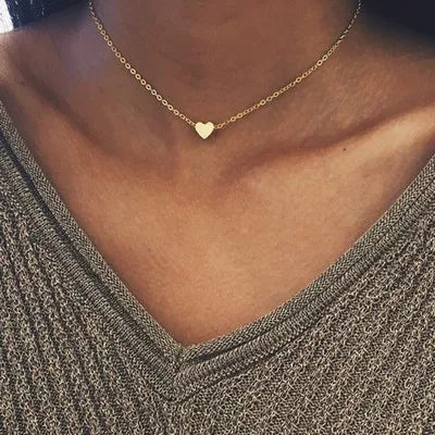 Chic Love Heart Choker Necklace