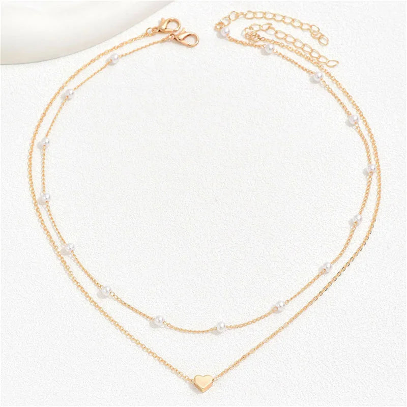 Chic Love Heart Choker Necklace