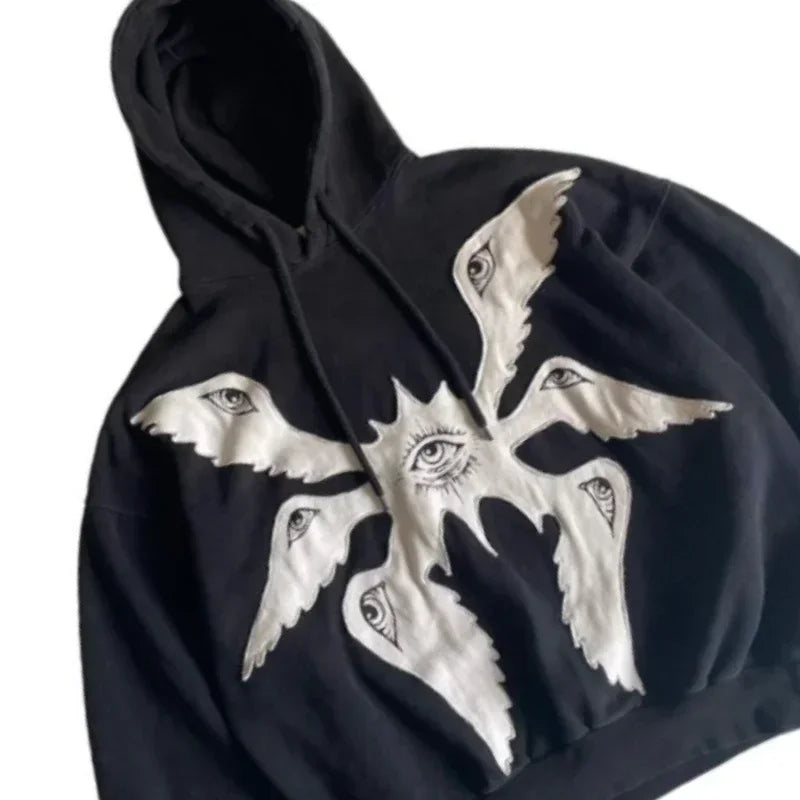 Vintage Gothic Zip-Up Hoodie