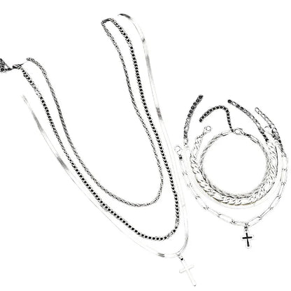 Christian Cross Chain Jewelry Set