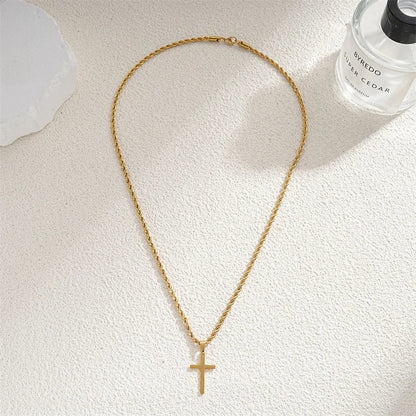 Vintage Cross Pendant Necklace