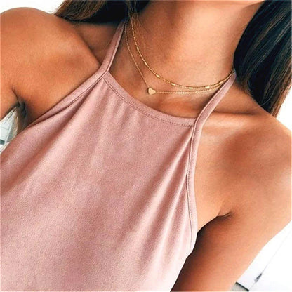 Chic Love Heart Choker Necklace