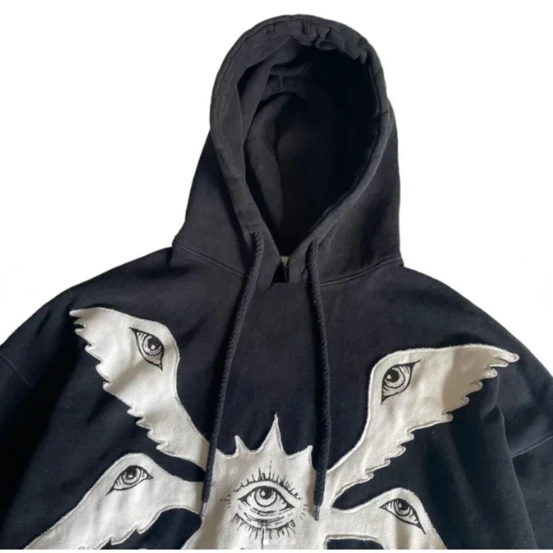 Vintage Gothic Zip-Up Hoodie