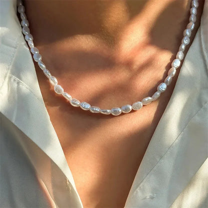 Elegant Pearl Choker Necklace for Women